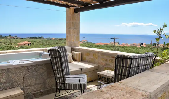 Oria residence in Kardamili View